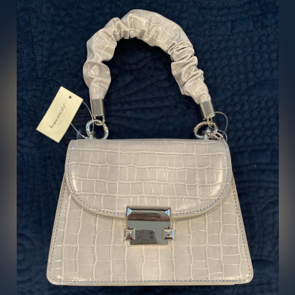 Faux leather croc purse